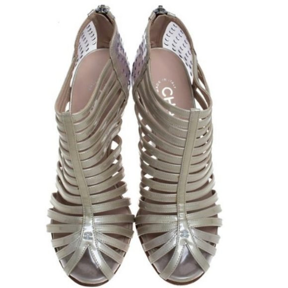 ChanelGrey/Green Grey/Green Patent Leather and PVC - Picture 4 of 5